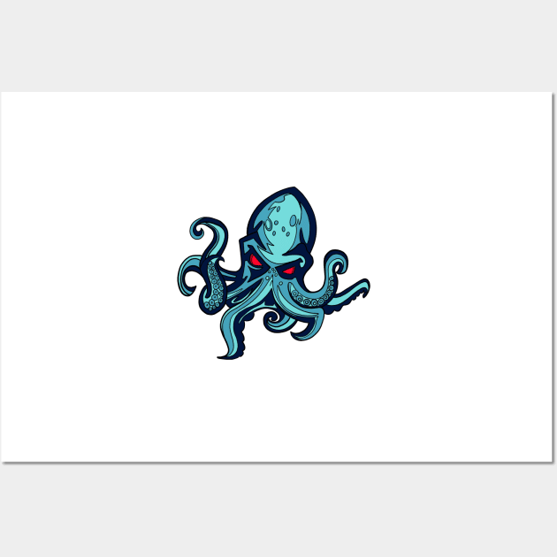 Kraken Wall Art by jardakelley